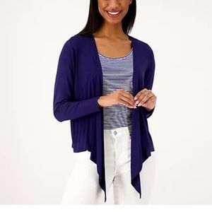 Belle by Kim Gravel Plus Rayon Spandex Shrug Twilight 4X